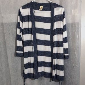 Navy and white sweater